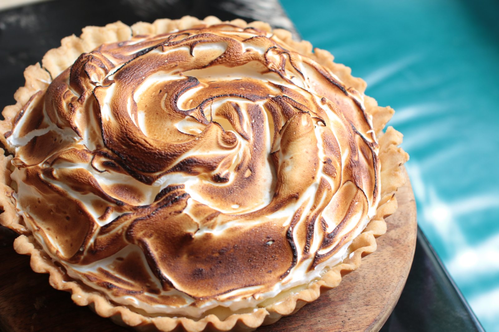 Pies, like this lemon meringue one, are available whole or by the slice.
